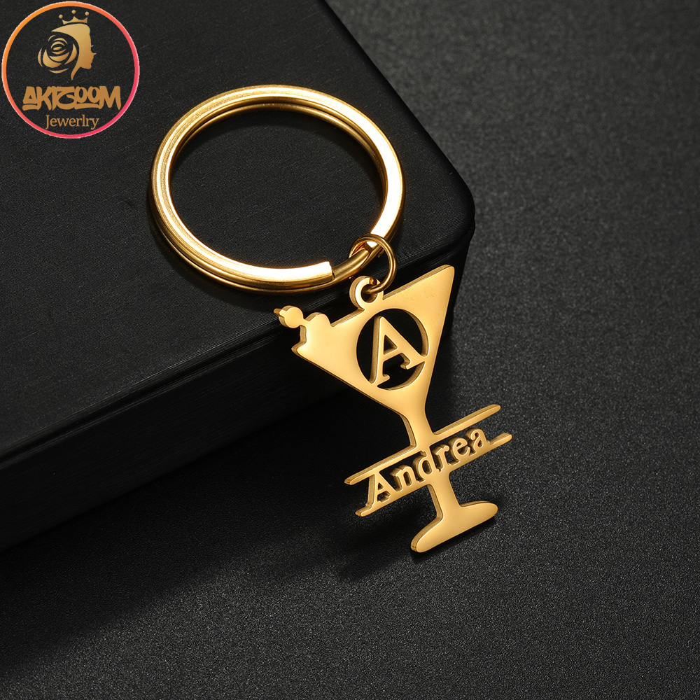 Initial Ring Custom - سلسلة مفاتيح أكيزوم مخصصة بالاسم مع