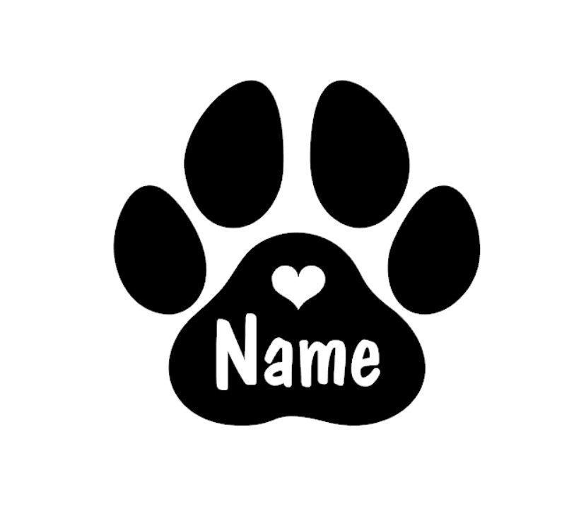 Pet Portrait Custom - قطعتان من ملصقات بصمة الحذاء المخصصة
