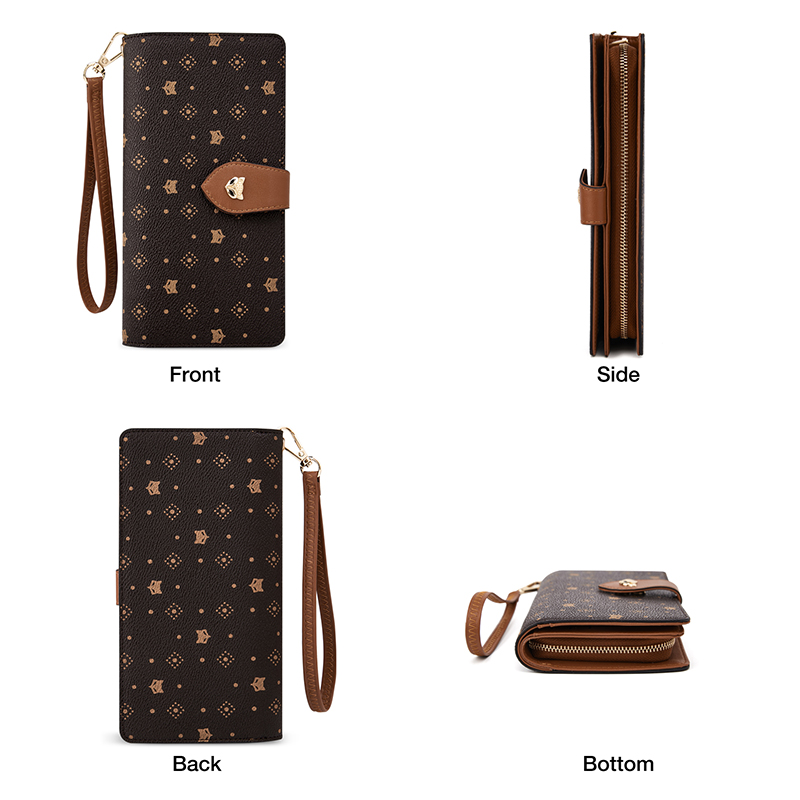 محفظة نسائية طويلة من FOXER لح - مراجعة Monogram Keychain Leather وسعره