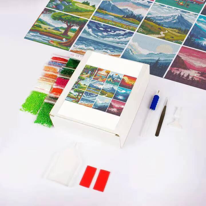 12 قطعة من لوحة الماس من AZQSD - مراجعة Photo Mosaic Print وسعره