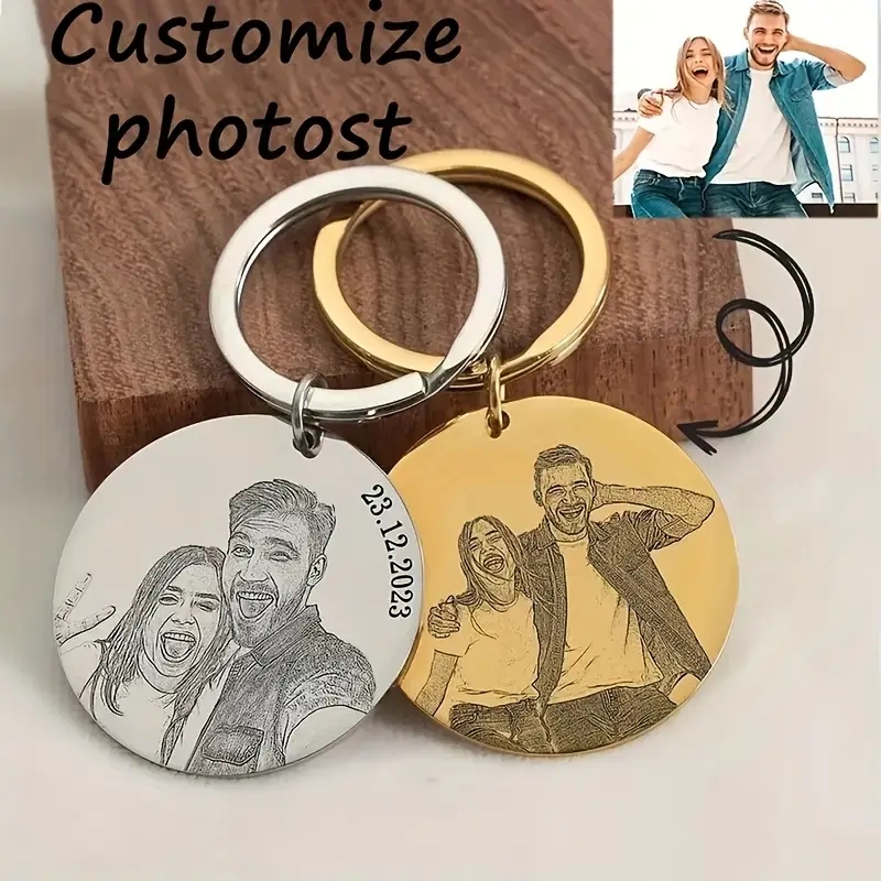 حلقة مفاتيح بورتريه منقوشة مخص - مراجعة Initial Ring Custom وسعره